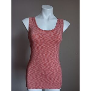 Lucy Red Heather Seamless Scoop Tank Top